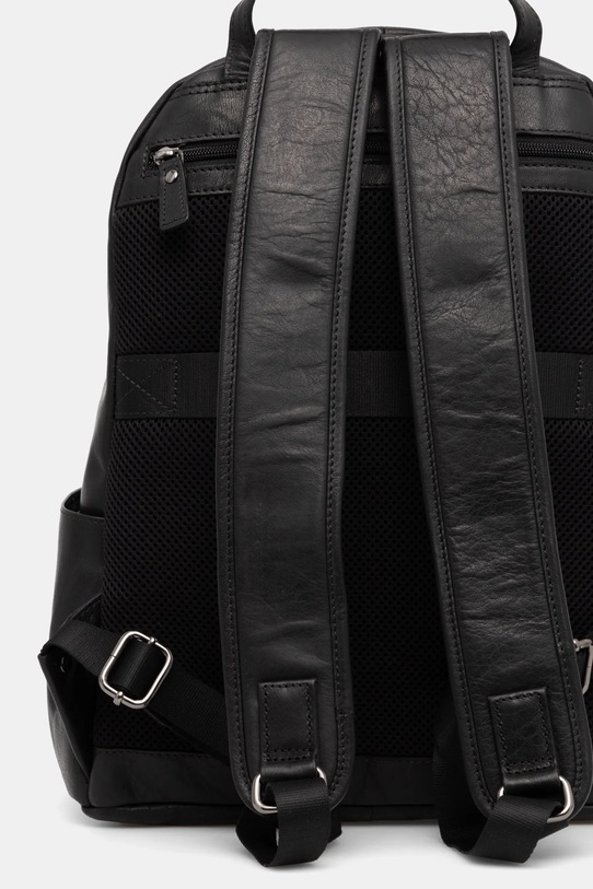 Kožený ruksak Aeronautica Militare čierna AM355