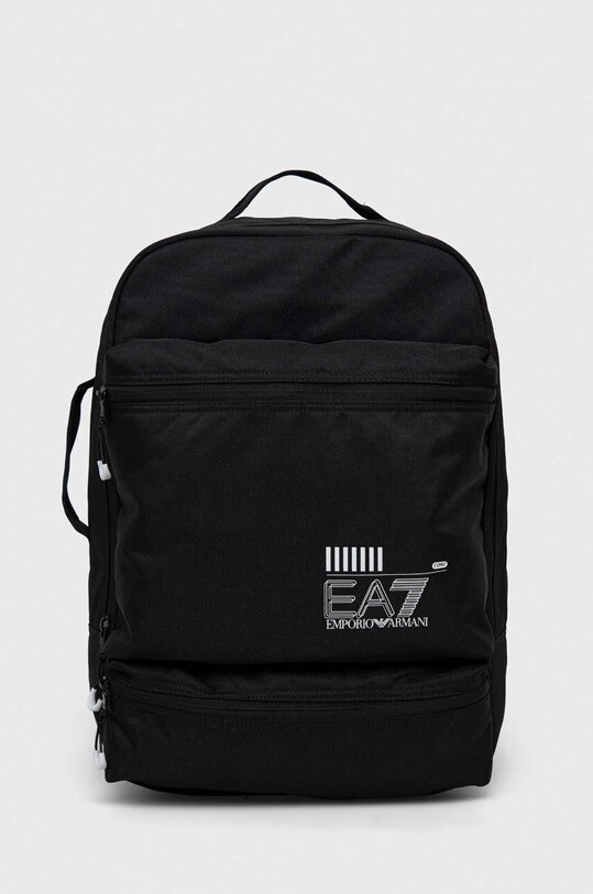 Рюкзак EA7 Emporio Armani надрук чорний 245101.CC940