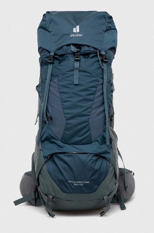 Ruksak Deuter Aircontact Lite 50 + 10 jednofarebný zelená 334052132410