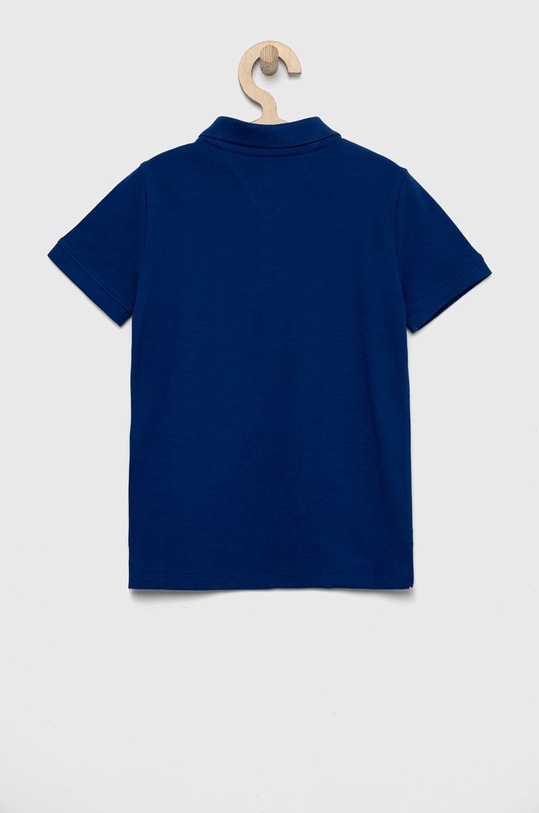 Dětská bavlněná polokošile Tommy Hilfiger KB0KB07365.PPYX námořnická modř SS23