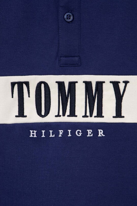 Αγορίστικα Παιδικό πουκάμισο πόλο Tommy Hilfiger KB0KB07947.PPYX σκούρο μπλε