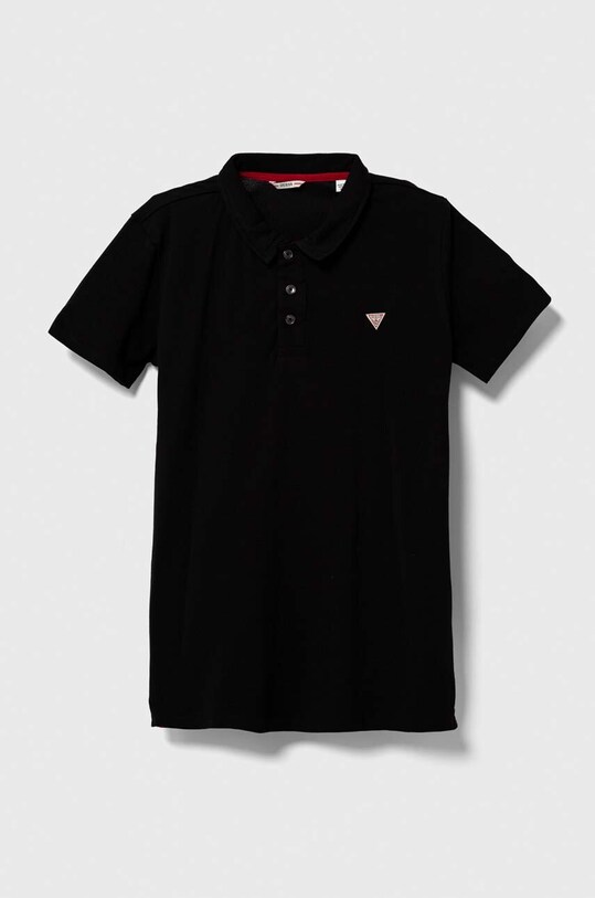 Детское хлопковое поло Guess хлопок чёрный L2GP02.KAPY0.PPYX