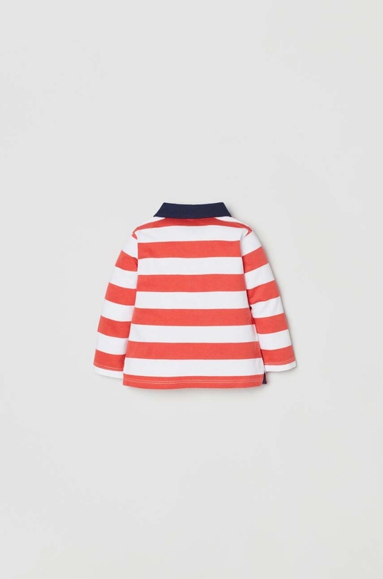 OVS longsleeve bawełniany niemowlęcy 1711879.Newborn pomarańczowy SS23