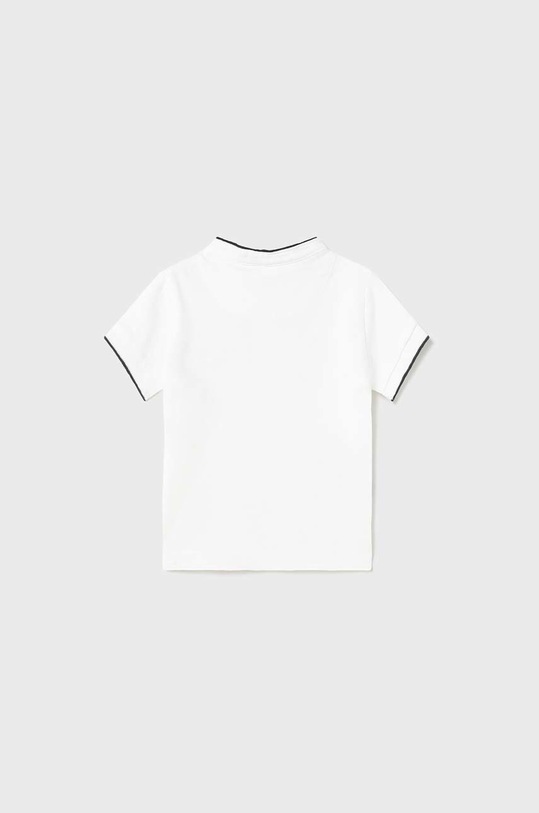 Dětská bavlněná polokošile Mayoral 1101.3B.BABY.B.PPYX bílá SS23