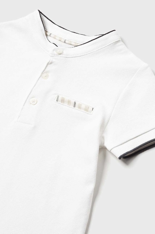 CHLAPEC Dětská bavlněná polokošile Mayoral 1101.3B.BABY.B.PPYX bílá