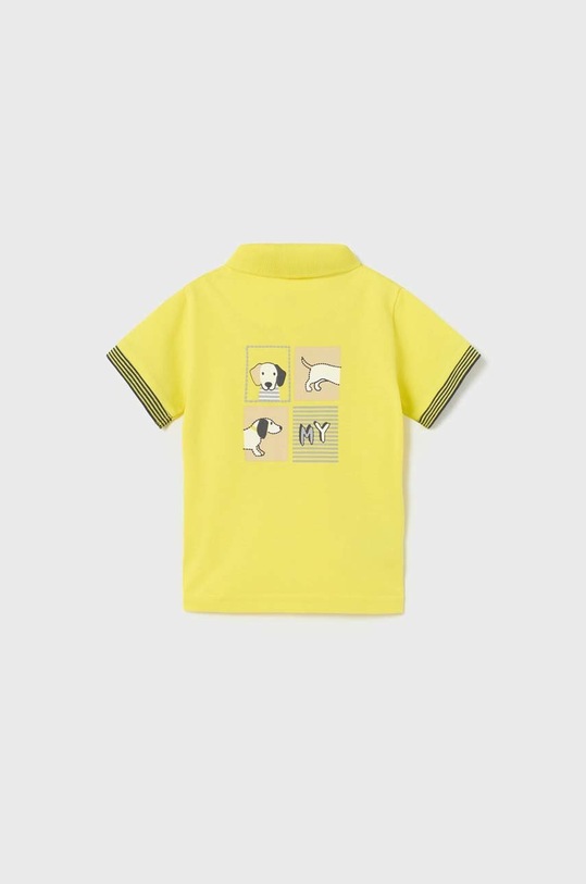 Pamučna polo majica za bebe Mayoral 1102.3B.BABY.B zlatna SS23