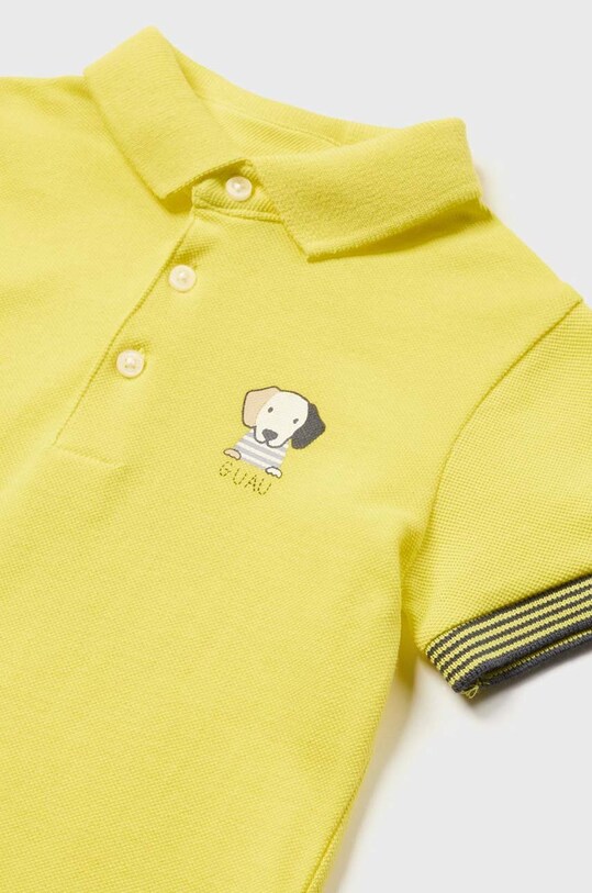 Chłopiec Mayoral polo bawełniane niemowlęce 1102.3B.BABY.B żółty
