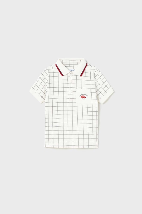 Бебешка тениска с яка Mayoral еластичен червен 1108.3K.BABY