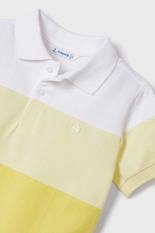 Mayoral polo bawełniane dziecięce 3151.5D.MINI żółty