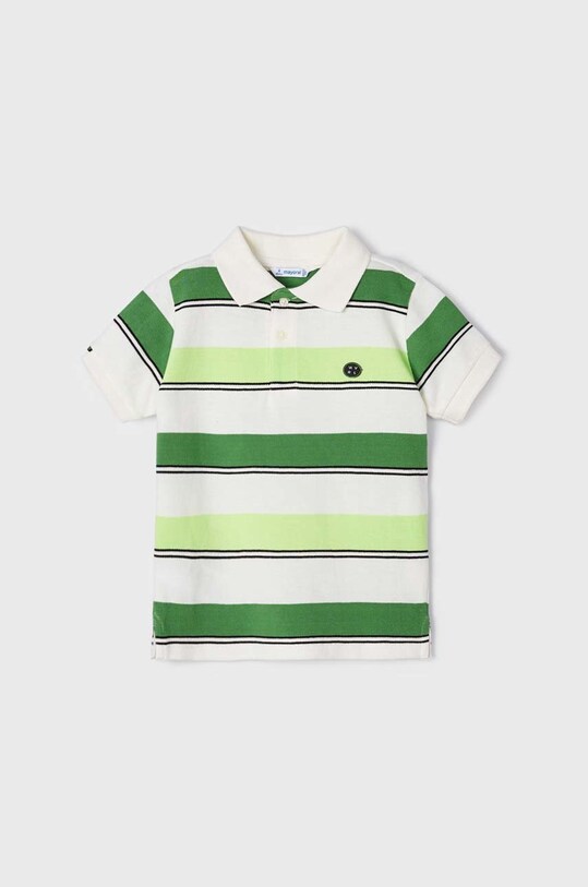 Mayoral polo bawełniane dziecięce zielony 3153.5E.MINI