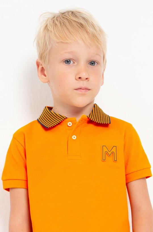 Момче Детска тениска с яка Mayoral 3155.5G.MINI оранжев