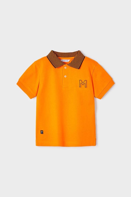 Детска тениска с яка Mayoral оранжев 3155.5G.MINI