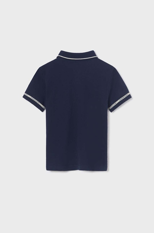 Mayoral polo bawełniane dziecięce 6102.7A.JUNIOR.B granatowy SS23