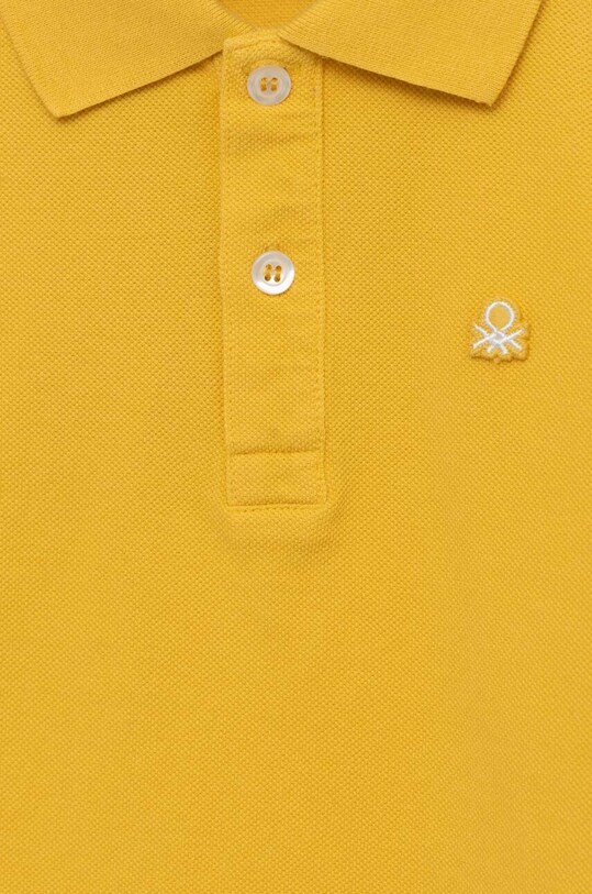 Dječaci Pamučna polo majica United Colors of Benetton 3089G3008.P.SEASONAL zlatna