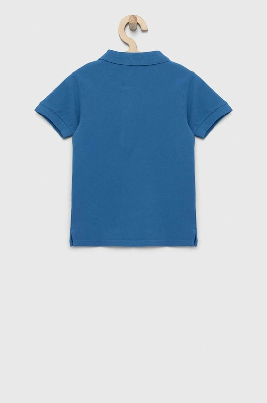 Dětská bavlněná polokošile United Colors of Benetton 3089G3008.P.SEASONAL modrá SS23