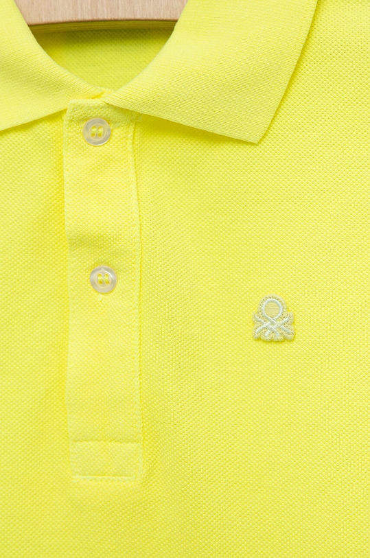 CHLAPEC Dětská bavlněná polokošile United Colors of Benetton 3089G300D.P.SEASONAL žlutá