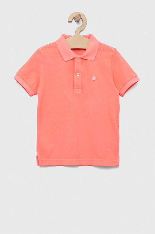 United Colors of Benetton polo bawełniane dziecięce bawełna fioletowy 3089G300D.P.SEASONAL
