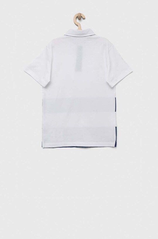Παιδικά βαμβακερά μπλουζάκια πόλο United Colors of Benetton 3BL0C300W.G.SEASONAL λευκό SS23