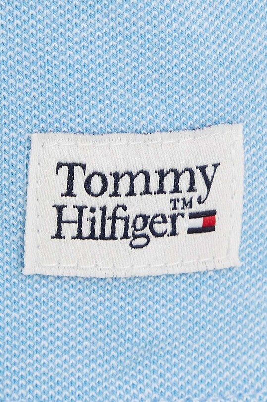 Παιδικά βαμβακερά μπλουζάκια πόλο Tommy Hilfiger μπλε KB0KB08152.PPYX