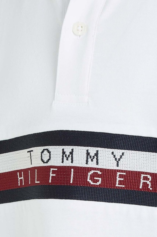 Tommy Hilfiger polo bawełniane dziecięce biały KB0KB08157.PPYX