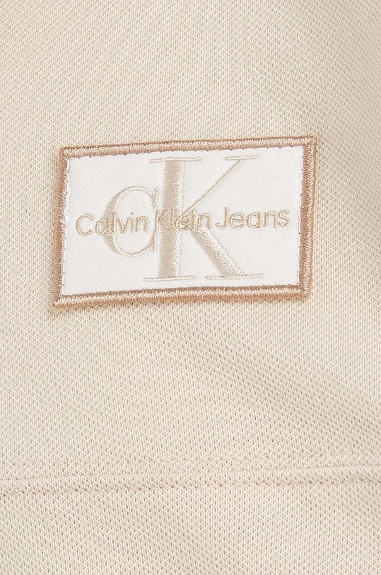 Calvin Klein Jeans polo dziecięce beżowy IB0IB01637.PPYX