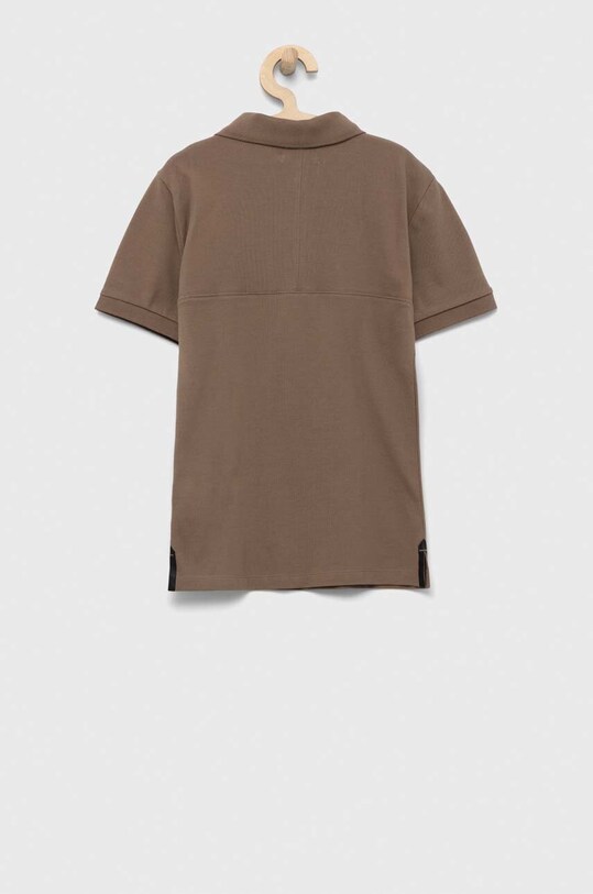 Chłopiec Calvin Klein Jeans polo dziecięce IB0IB01637.PPYX brązowy