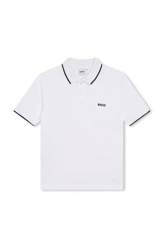 BOSS tricouri polo din bumbac pentru copii print alb J25P26.102.108