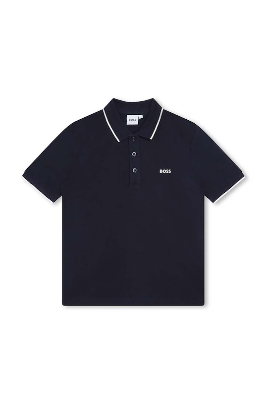BOSS tricouri polo din bumbac pentru copii print bleumarin J25P26.102.108