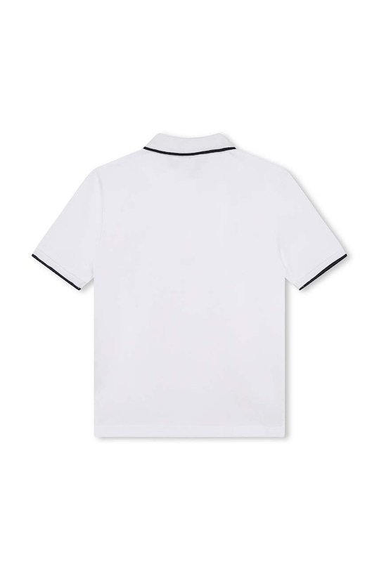 Дитяче бавовняне поло BOSS J25P26.114.150 білий SS23