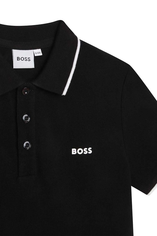 Băieți BOSS tricouri polo din bumbac pentru copii J25P26.114.150 negru