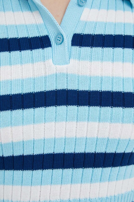 United Colors of Benetton polo bawełniane 1298E300H.1Y9 niebieski