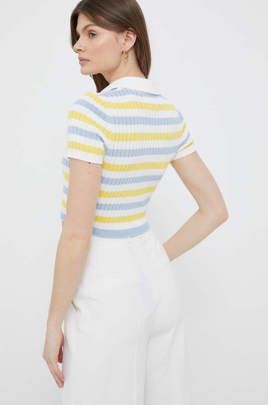 Îmbrăcăminte United Colors of Benetton pulover de bumbac 1298E300H.3L3 alb