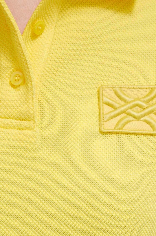 Bavlnené polo tričko United Colors of Benetton 3NKHD300A.35R žltá