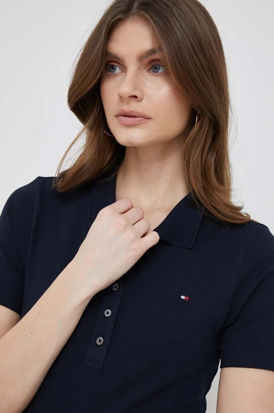 Tommy Hilfiger tricou polo bleumarin WW0WW37823.PPYX