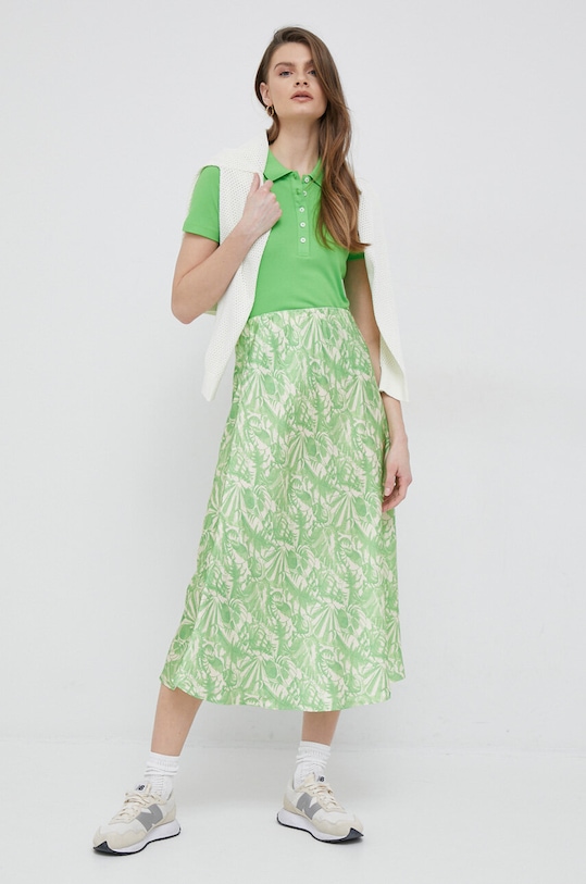 Tommy Hilfiger tricou polo WW0WW37823.PPYX verde SS23