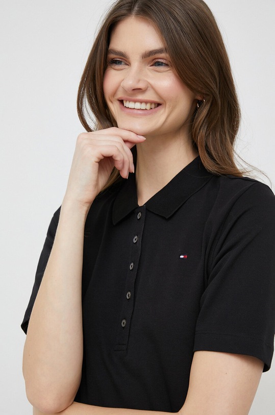 Поло Tommy Hilfiger чорний WW0WW37820.PPYX