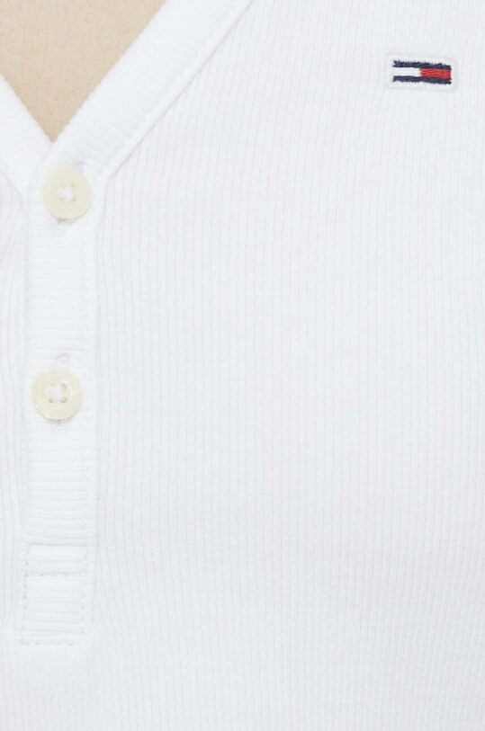 Tommy Jeans tricou polo DW0DW15322.PPYX alb