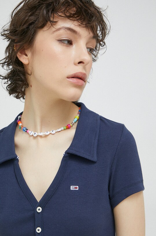 Tommy Jeans tricou polo bleumarin DW0DW15322.PPYX