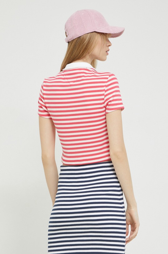 Îmbrăcăminte Tommy Jeans tricou polo DW0DW15324.PPYX roz