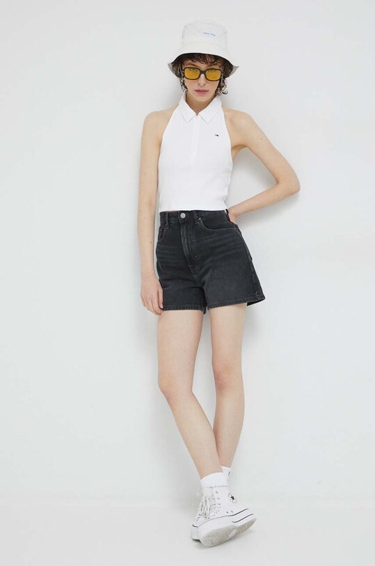 Top Tommy Jeans DW0DW15329.PPYX λευκό SS23
