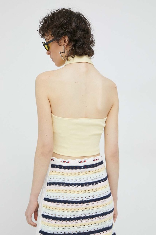 Oblečení Top Tommy Jeans DW0DW15329.PPYX žlutá