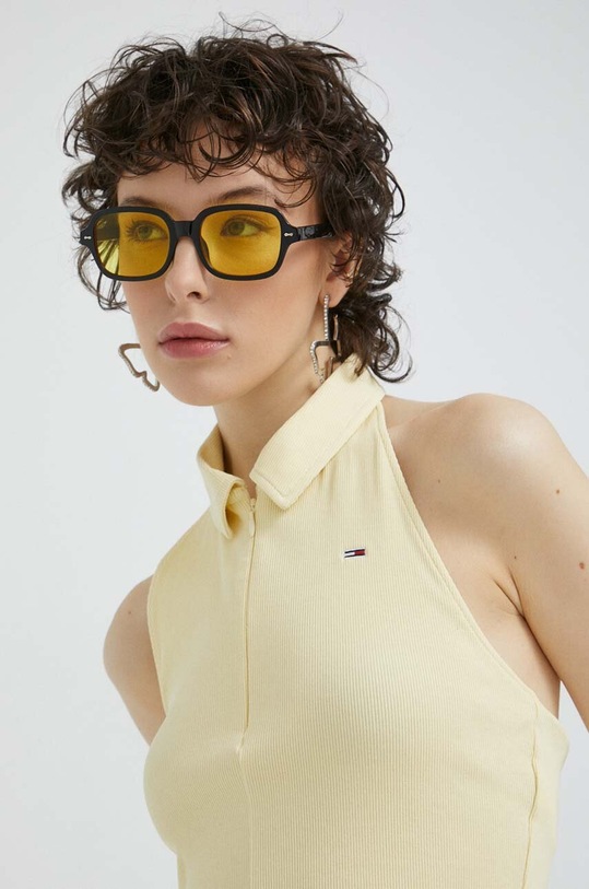 Top Tommy Jeans žlutá DW0DW15329.PPYX