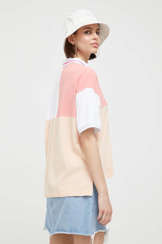 Oblačila Bombažen polo Converse 10024962.A01 roza