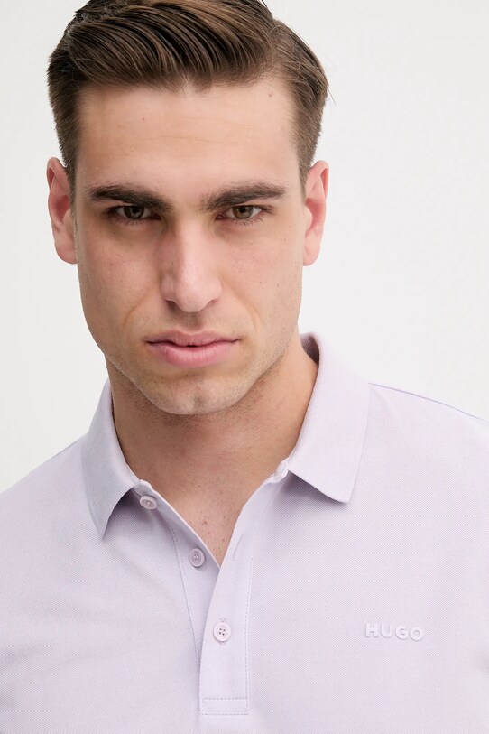 Îmbrăcăminte HUGO polo de bumbac 50466182 violet