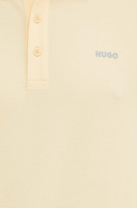 Бавовняне поло HUGO 50466182 бежевий