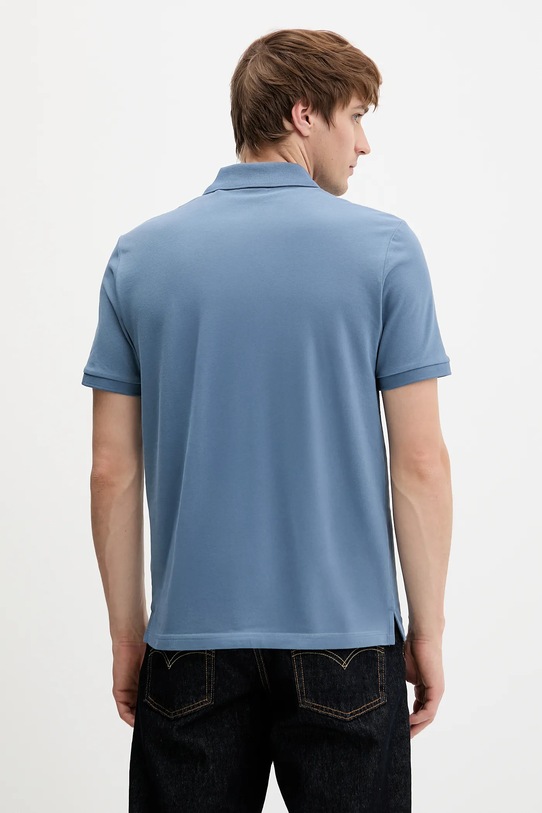 Одежда Хлопковое поло HUGO Donos222 50466182 голубой