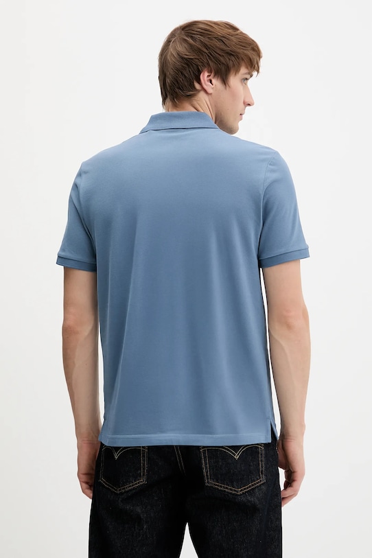 Одежда Хлопковое поло HUGO Donos222 50466182 голубой