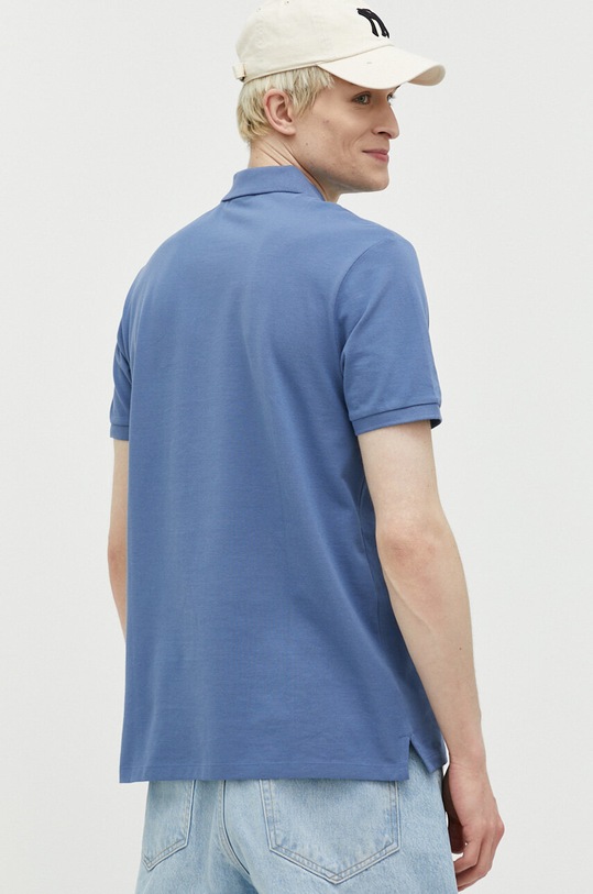 Одежда Хлопковое поло HUGO 50466182 голубой