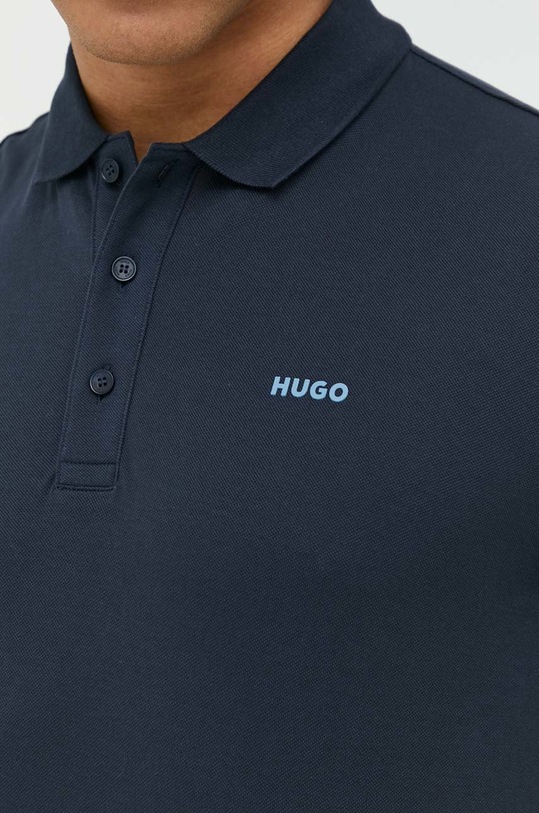 HUGO polo bawełniane 50466182 granatowy