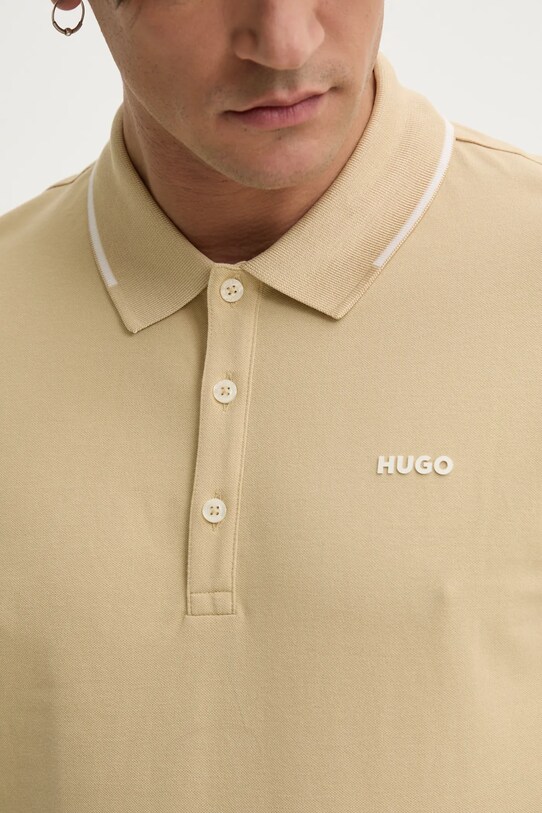 Поло HUGO 50467344 бежевый